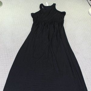 Grecerelle Size XL Maxi Black Knit Sleeveless Dress